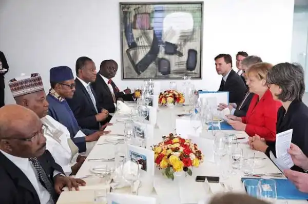 This picture of the Nigerian delegation in Germany has got people talking